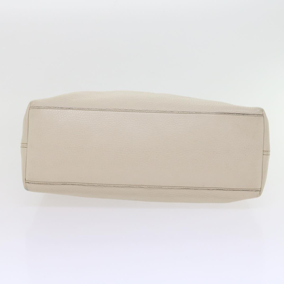GUCCI Chain Soho Shoulder Bag Leather White 308982 yk9223
