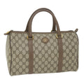 GUCCI GG Supreme Boston Bag PVC Leather Beige 002 123 6842 yk9238