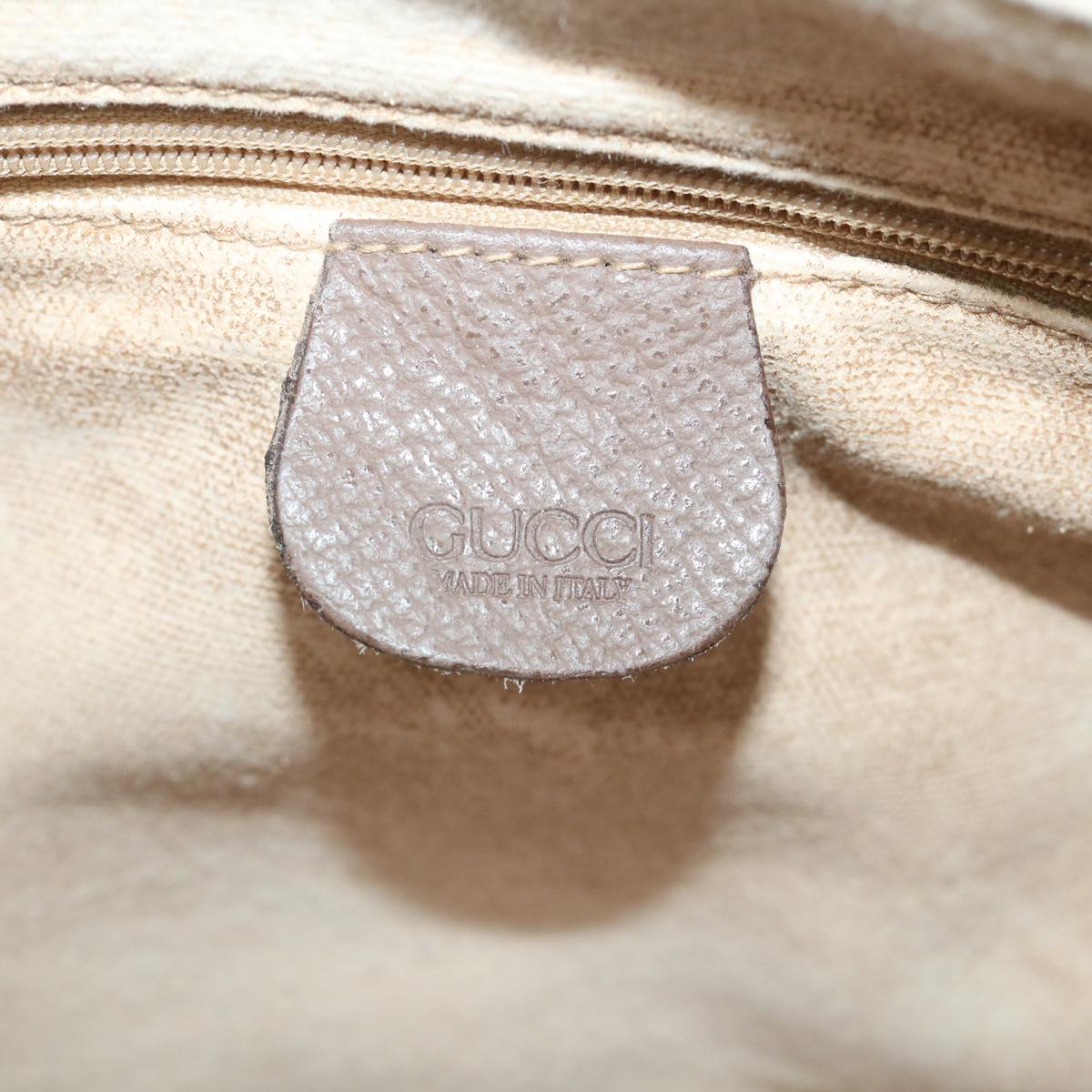 GUCCI GG Supreme Boston Bag PVC Leather Beige 002 123 6842 yk9238