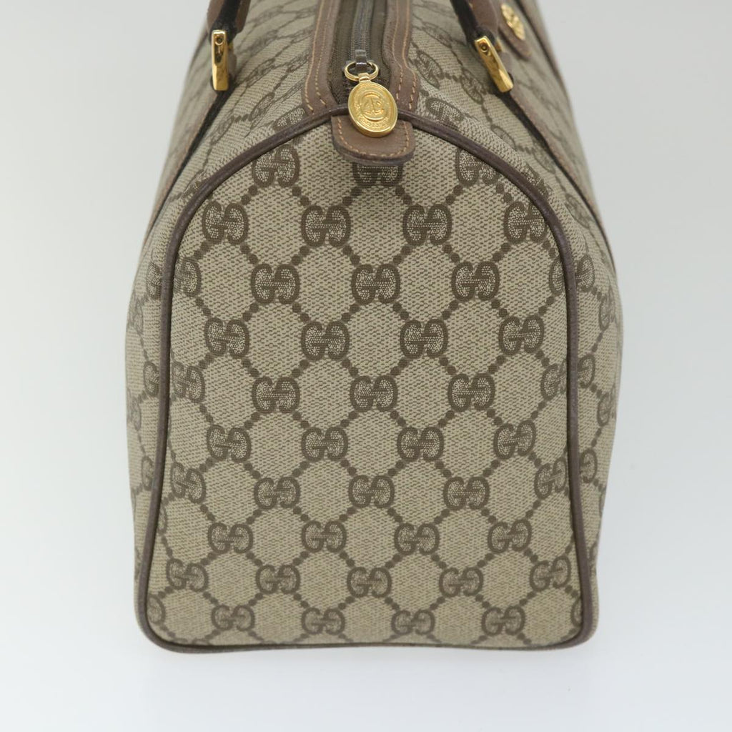 GUCCI GG Supreme Boston Bag PVC Leather Beige 002 123 6842 yk9238
