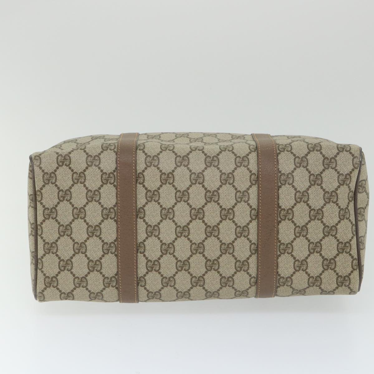 GUCCI GG Supreme Boston Bag PVC Leather Beige 002 123 6842 yk9238