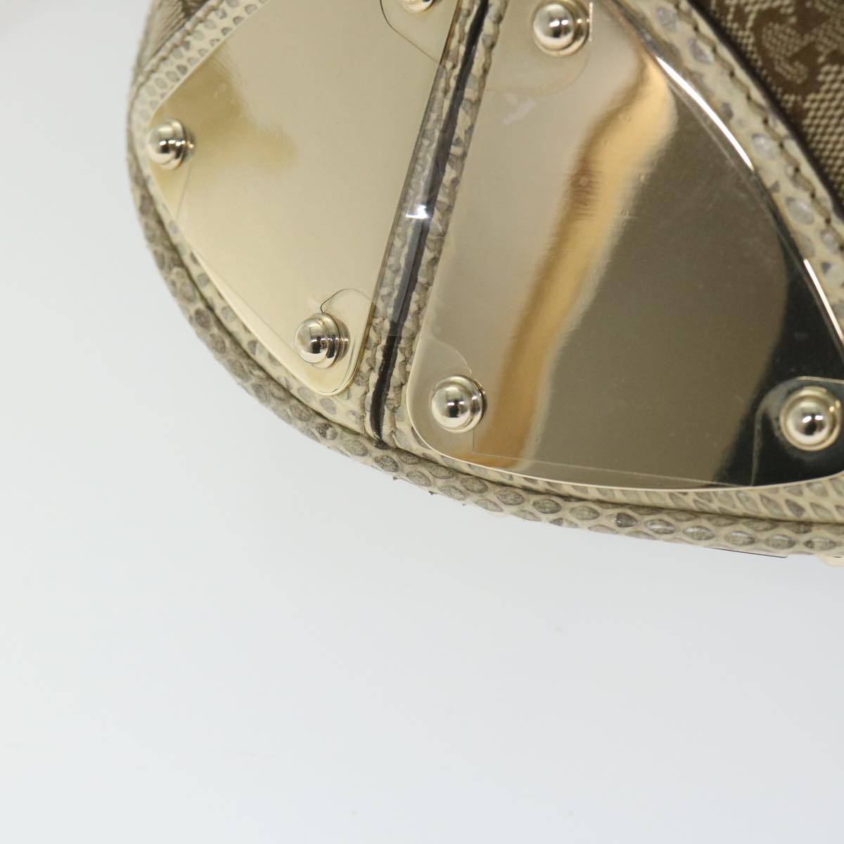GUCCI GG Canvas Bamboo Indy Shoulder Bag 2way Beige 177088 yk9244