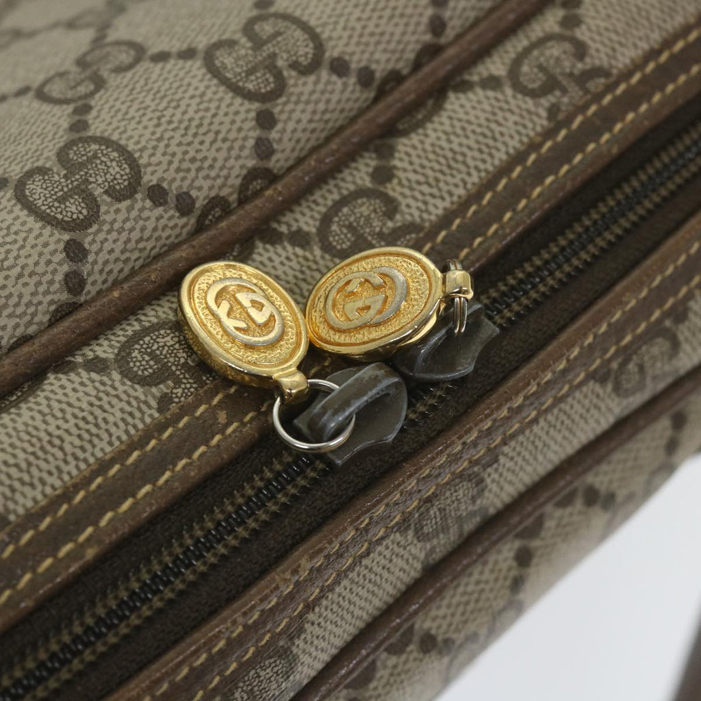 GUCCI GG Supreme Hand Bag PVC Leather Beige 000 58 090 yk9250