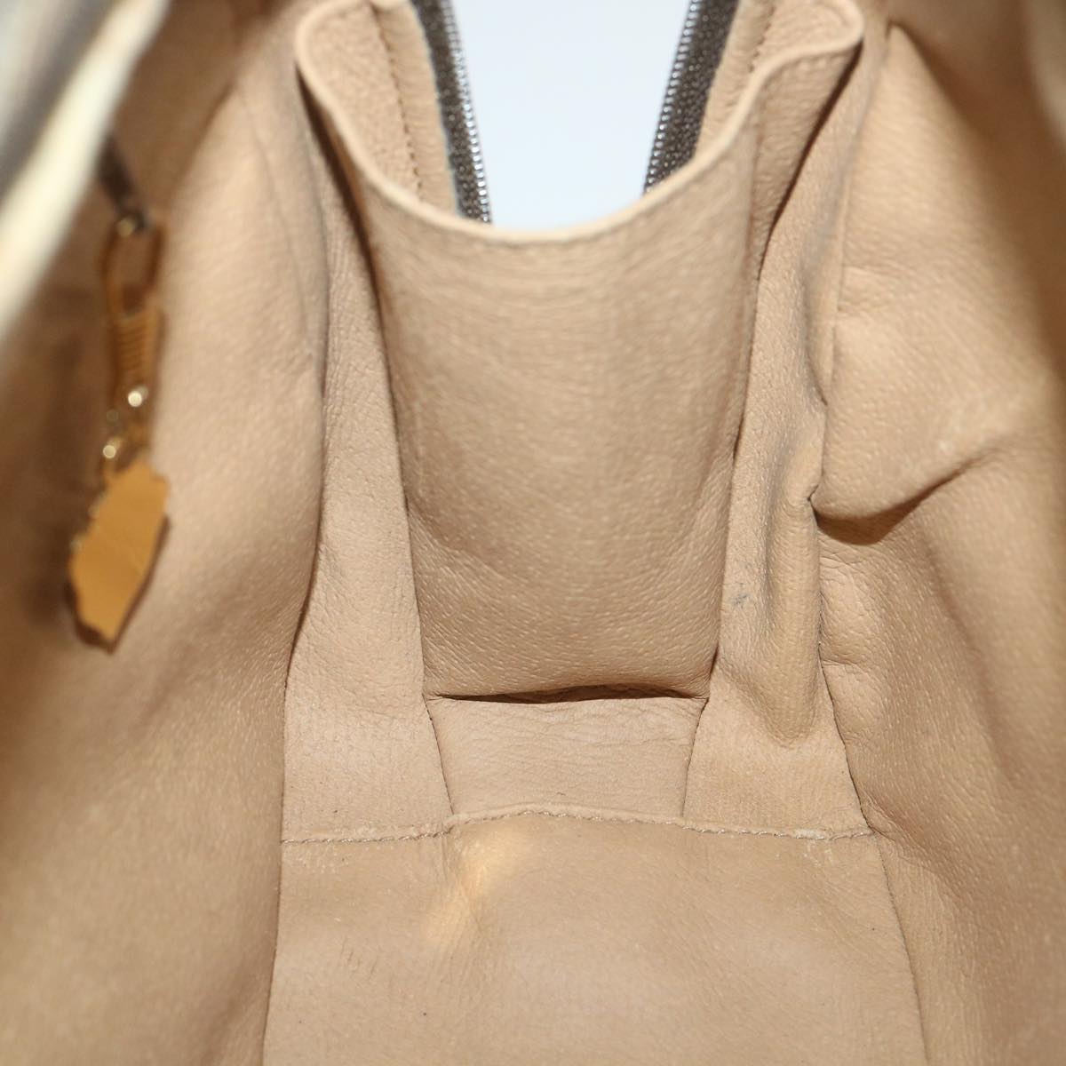 GUCCI GG Supreme Hand Bag PVC Leather Beige 000 58 090 yk9250