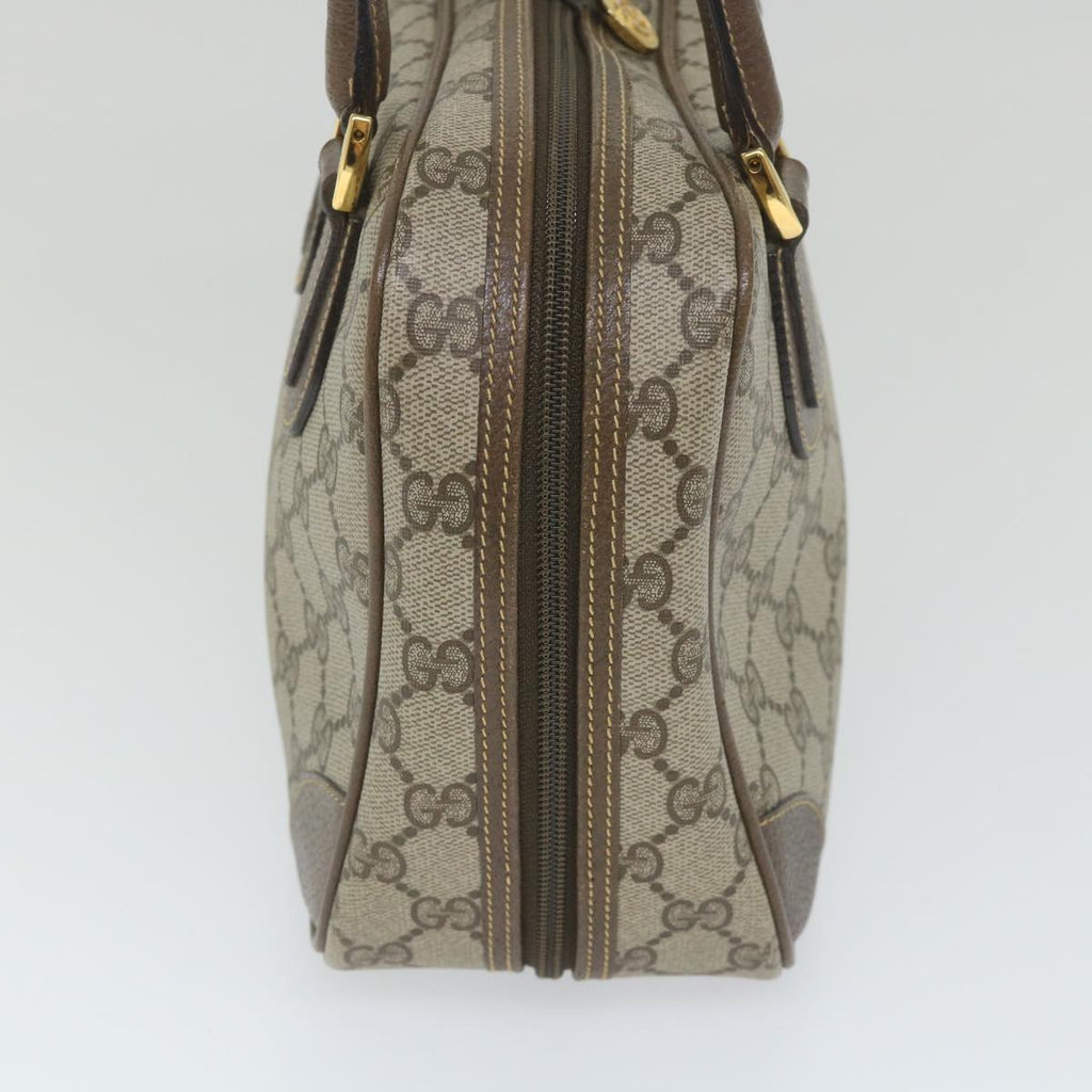 GUCCI GG Supreme Hand Bag PVC Leather Beige 000 58 090 yk9250