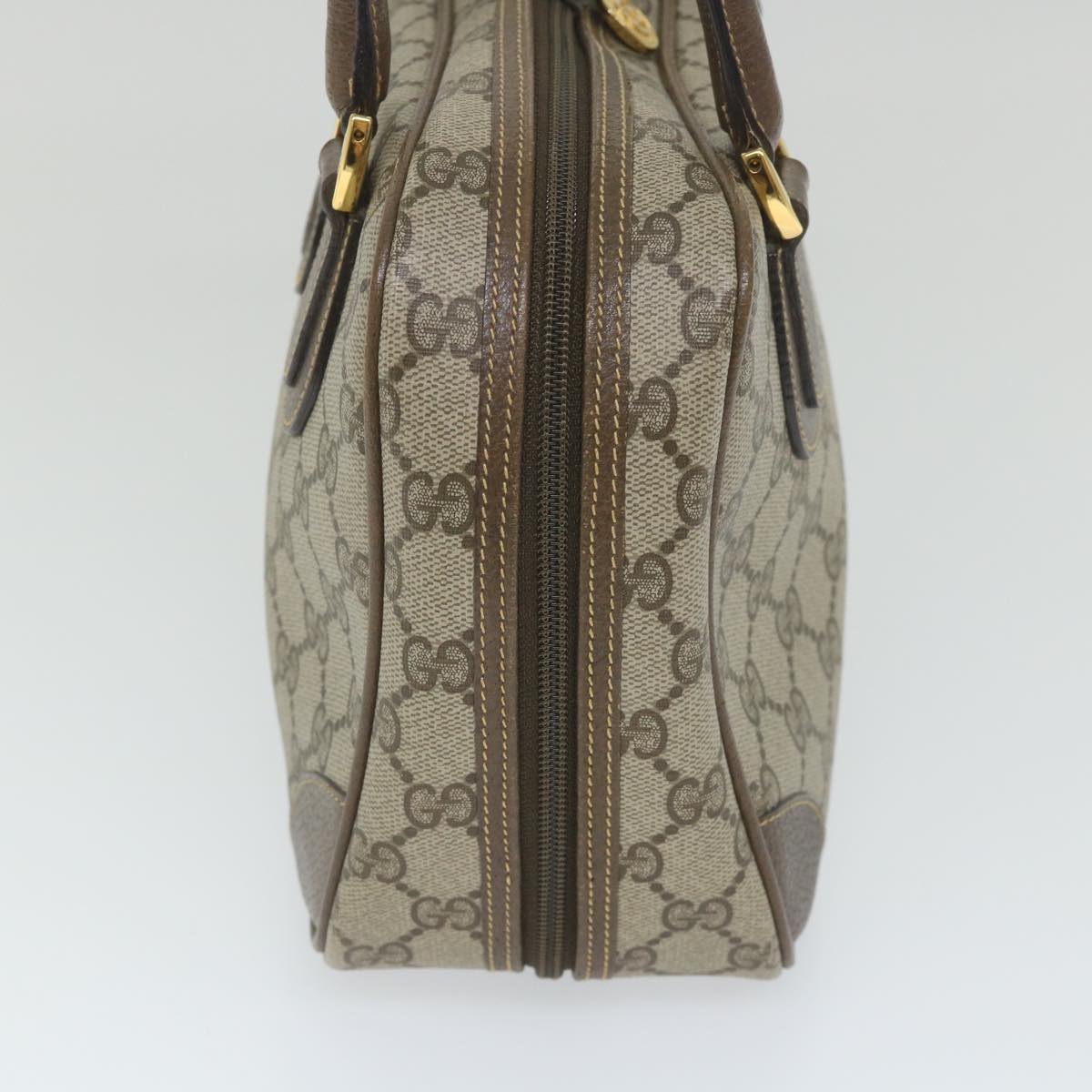 GUCCI GG Supreme Hand Bag PVC Leather Beige 000 58 090 yk9250