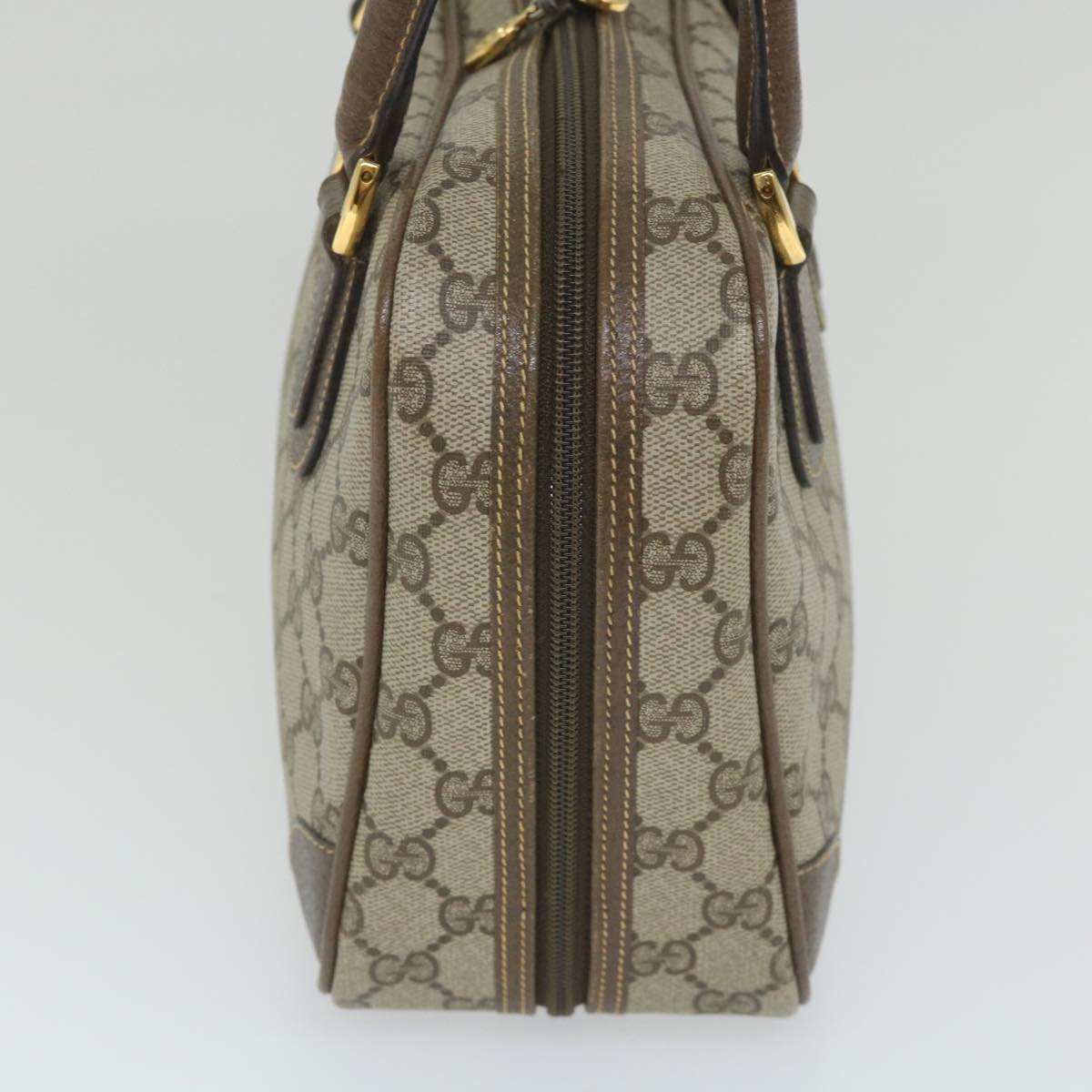 GUCCI GG Supreme Hand Bag PVC Leather Beige 000 58 090 yk9250