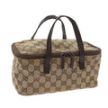 GUCCI GG Canvas Hand Bag Beige 124540 yk9253