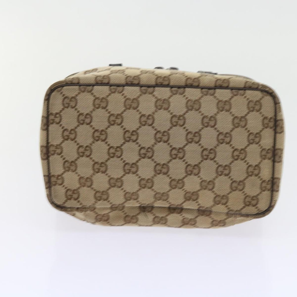 GUCCI GG Canvas Hand Bag Beige 124540 yk9253