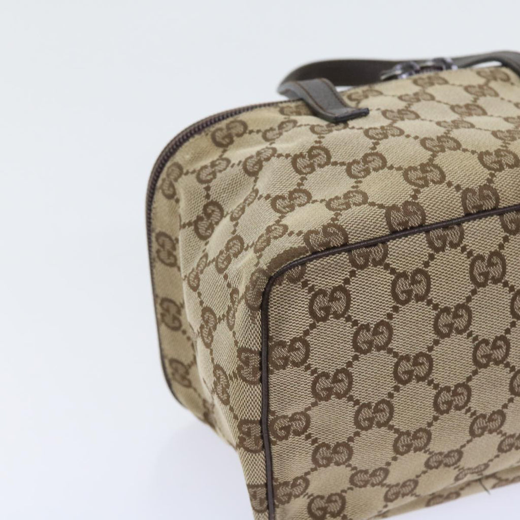 GUCCI GG Canvas Hand Bag Beige 124540 yk9253