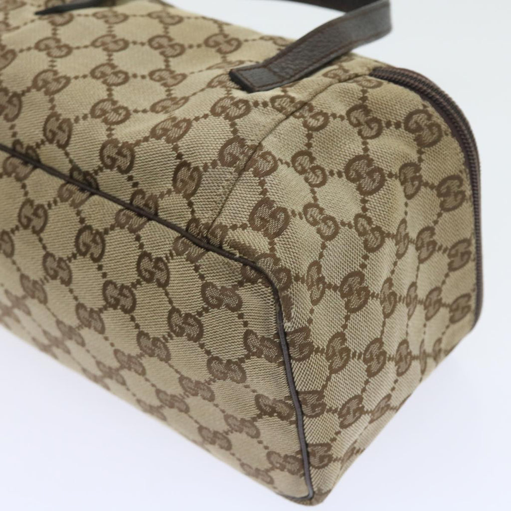 GUCCI GG Canvas Hand Bag Beige 124540 yk9253
