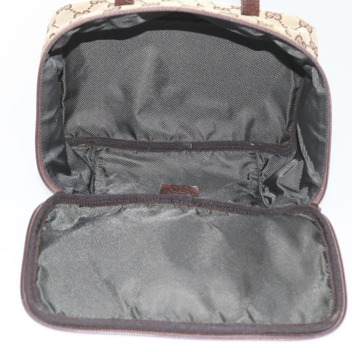 GUCCI GG Canvas Hand Bag Beige 124540 yk9253
