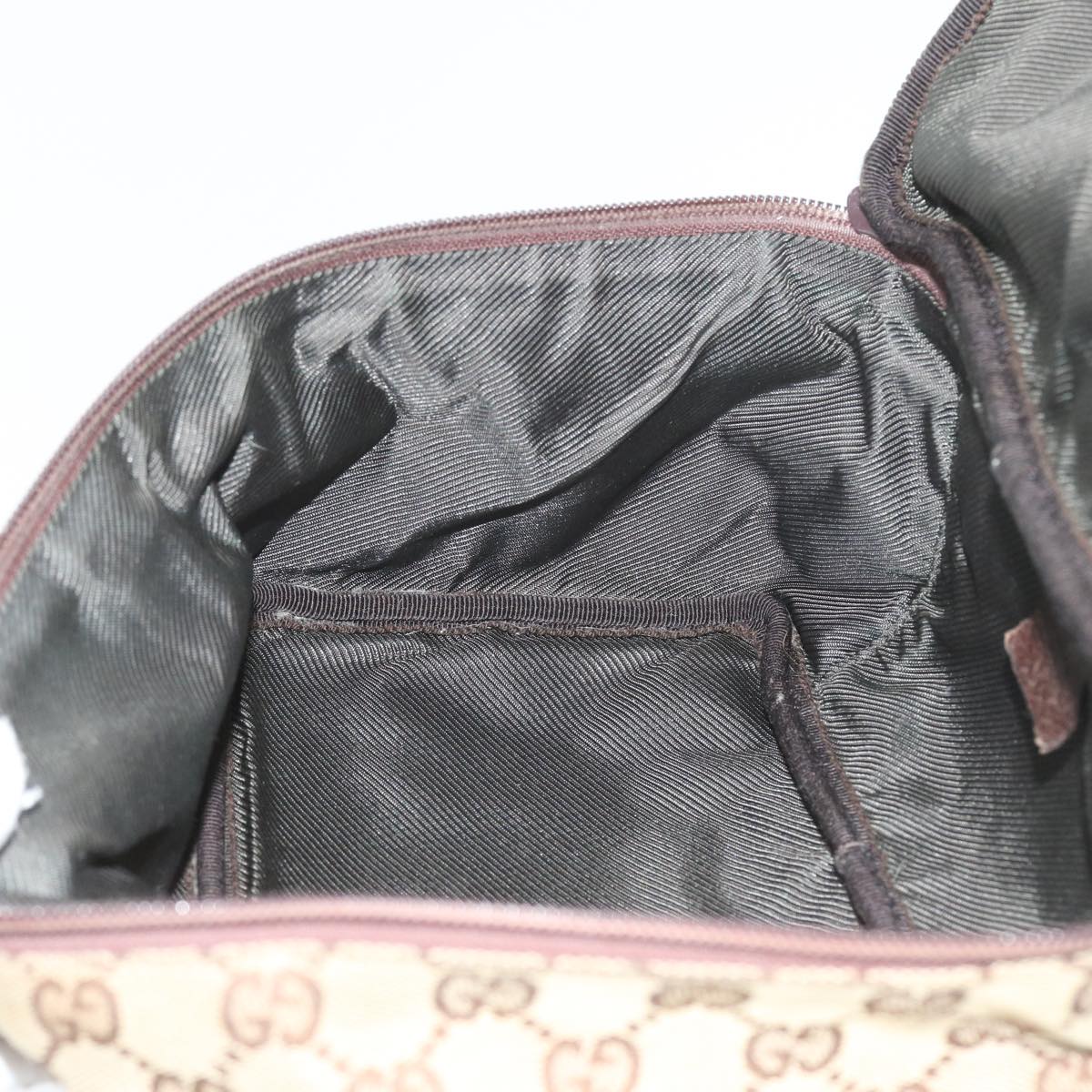 GUCCI GG Canvas Hand Bag Beige 124540 yk9253