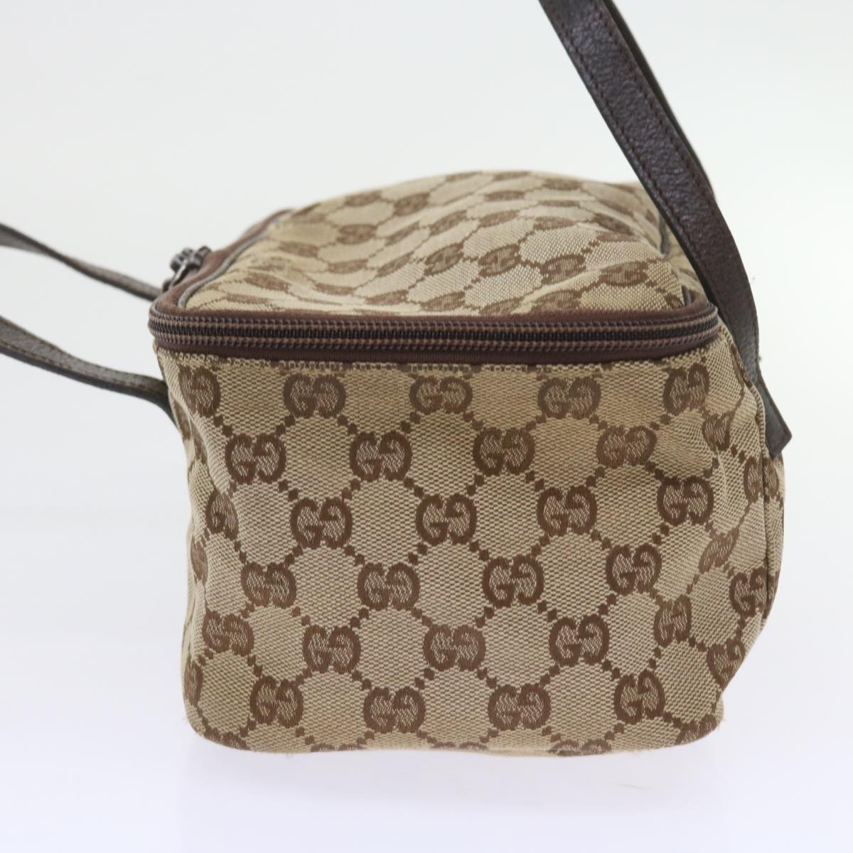 GUCCI GG Canvas Hand Bag Beige 124540 yk9253