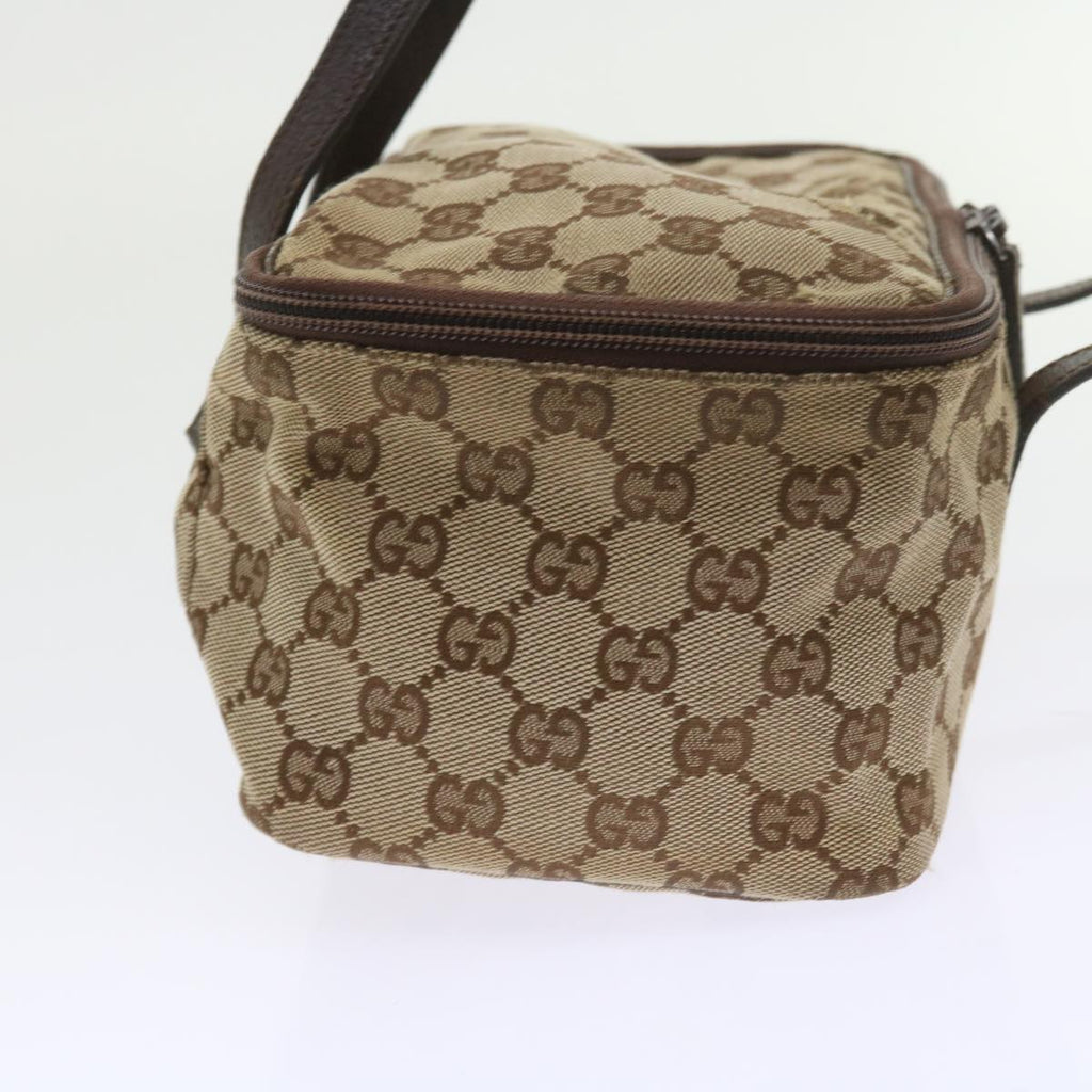 GUCCI GG Canvas Hand Bag Beige 124540 yk9253