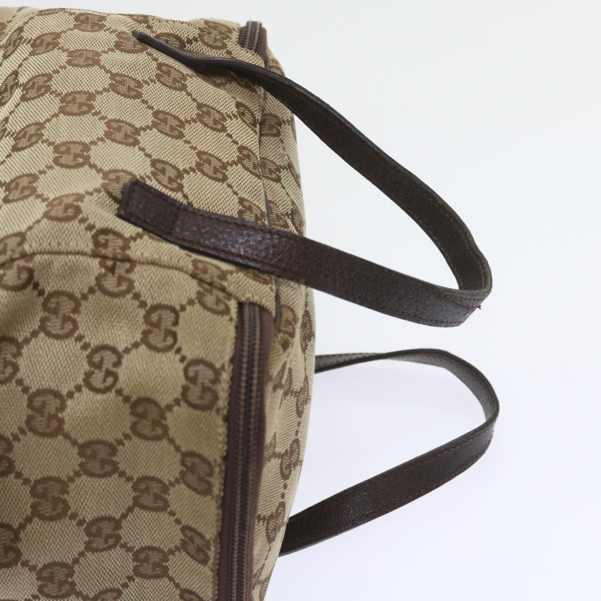 GUCCI GG Canvas Hand Bag Beige 124540 yk9253