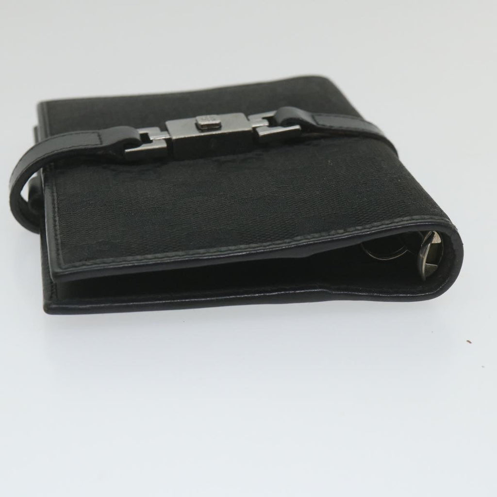 GUCCI GG Canvas Jackie Day Planner Cover Black 29966 yk9257