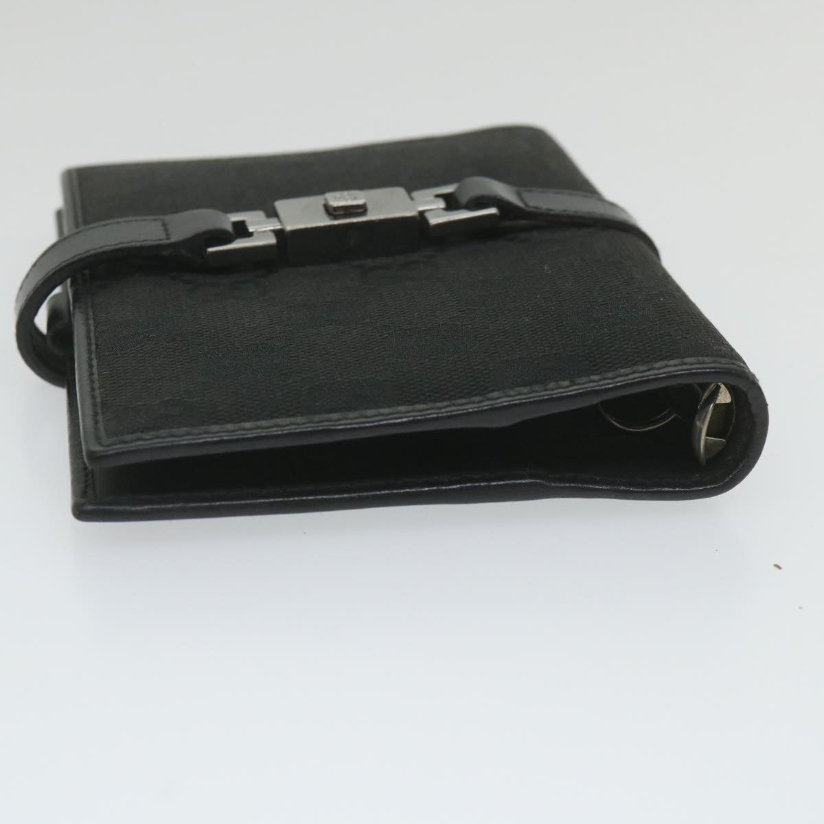 GUCCI GG Canvas Jackie Day Planner Cover Black 29966 yk9257