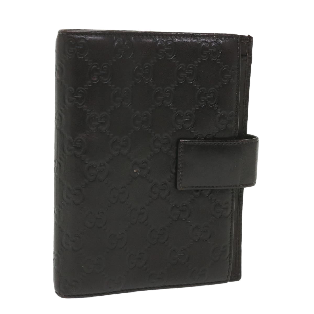 GUCCI GG Canvas Guccissima Day Planner Cover Brown 115241 yk9261