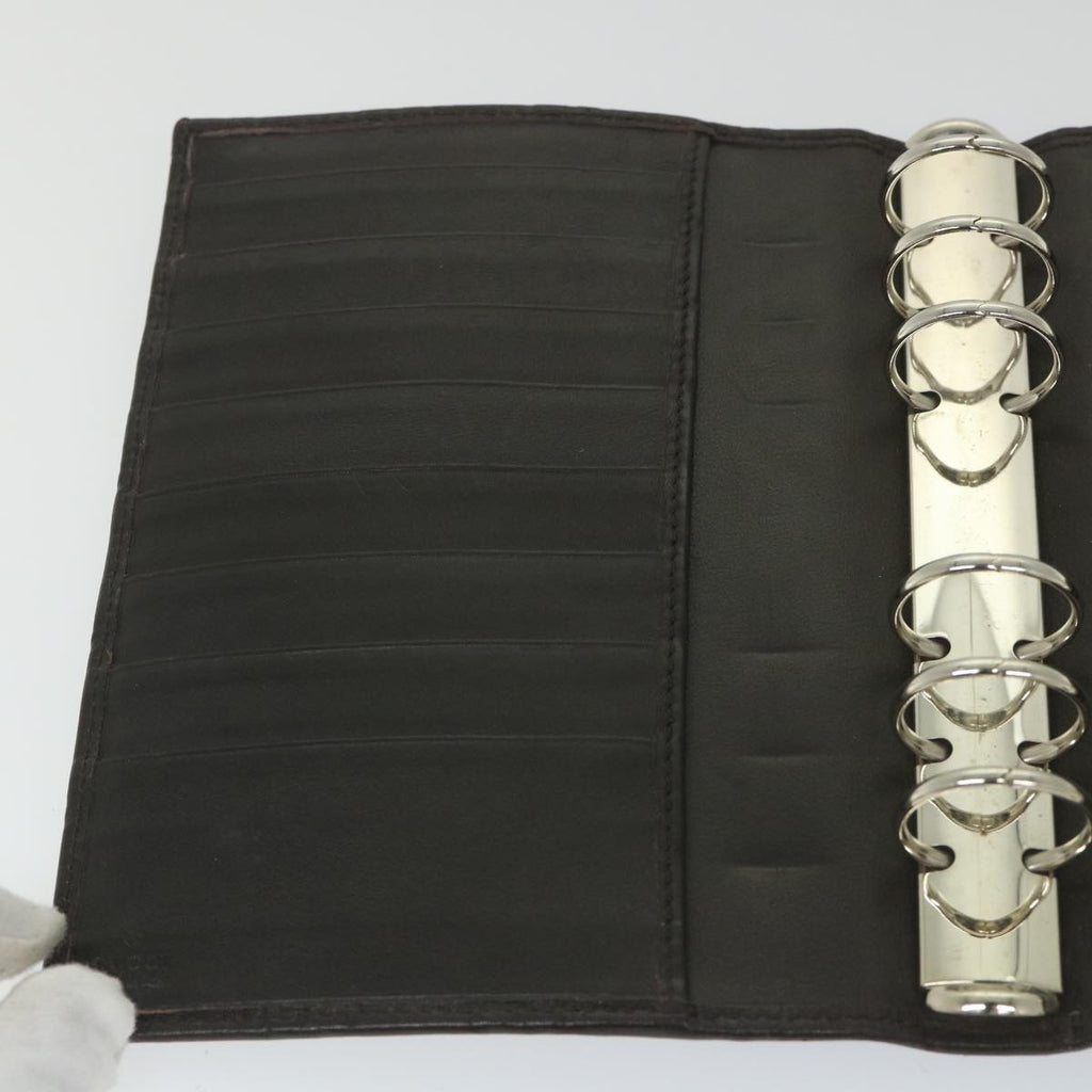 GUCCI GG Canvas Guccissima Day Planner Cover Brown 115241 yk9261