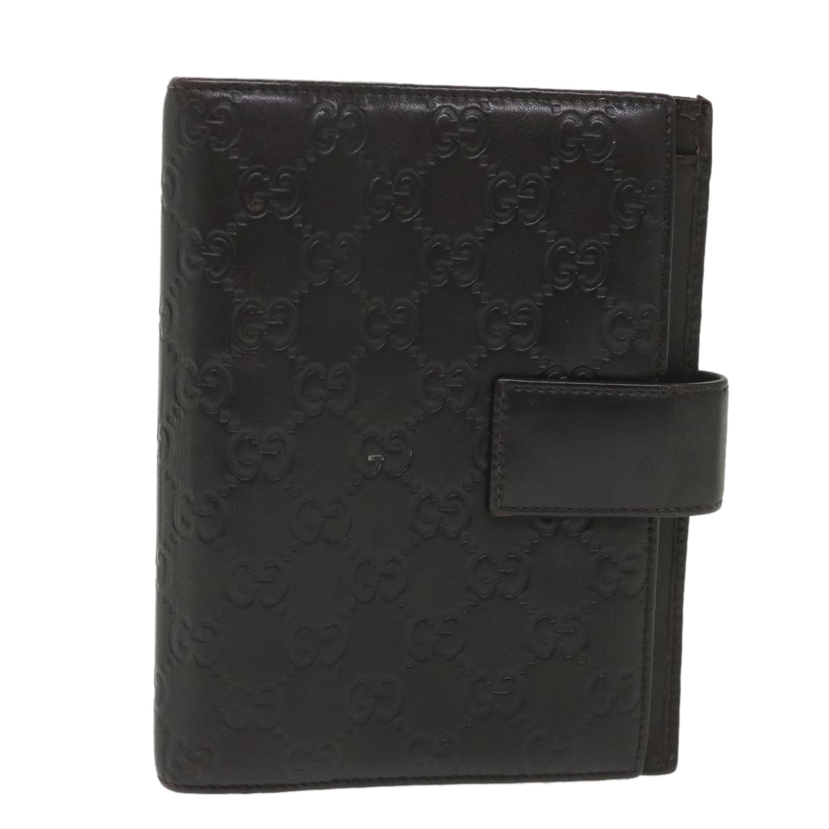 GUCCI GG Canvas Guccissima Day Planner Cover Brown 115241 yk9261
