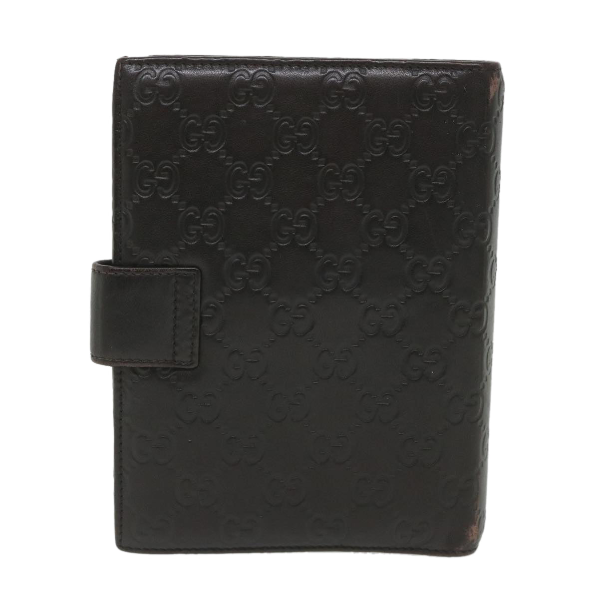 GUCCI GG Canvas Guccissima Day Planner Cover Brown 115241 yk9261