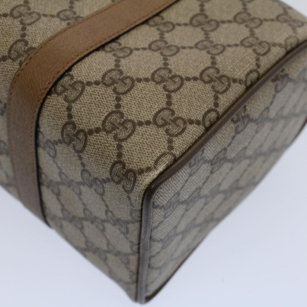 GUCCI GG Supreme Web Sherry Line Boston Bag Beige Red 116 02 006 yk9266