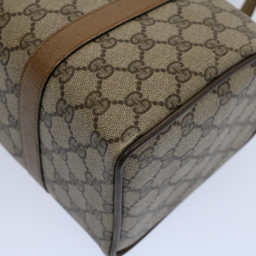 GUCCI GG Supreme Web Sherry Line Boston Bag Beige Red 116 02 006 yk9266