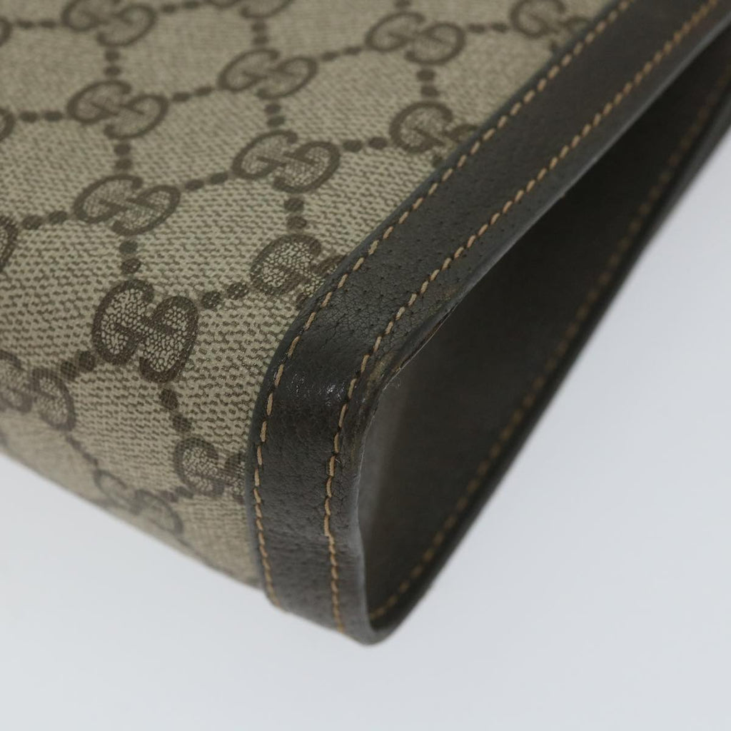 GUCCI GG Supreme Web Sherry Line Clutch Bag Red Beige 41 014 3087 25 yk9267