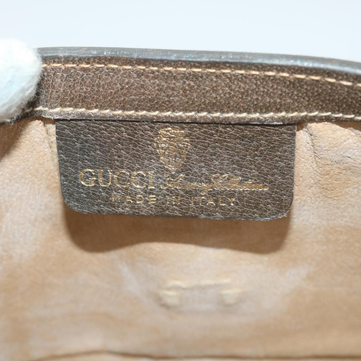 GUCCI GG Supreme Web Sherry Line Clutch Bag Red Beige 41 014 3087 25 yk9267