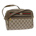 GUCCI GG Supreme Web Sherry Line Shoulder Bag Beige Red 56 02 087 yk9277