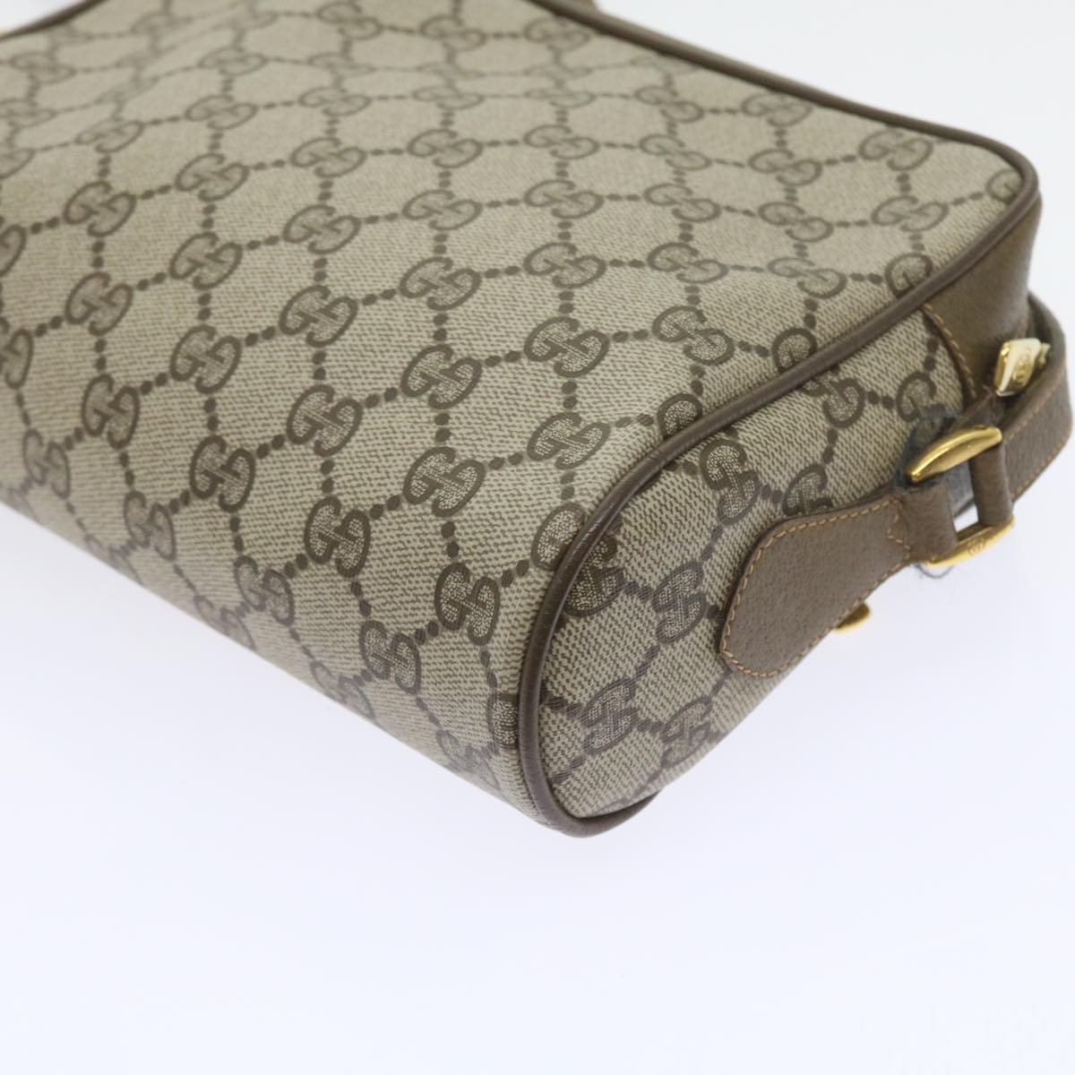 GUCCI GG Supreme Web Sherry Line Shoulder Bag Beige Red 56 02 087 yk9277