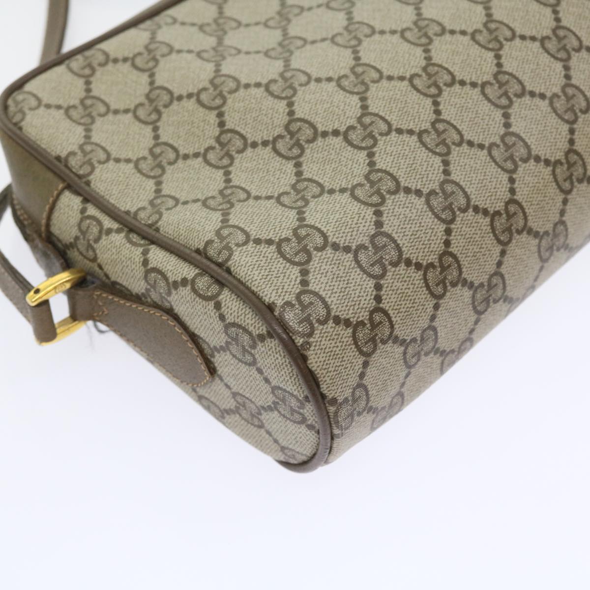 GUCCI GG Supreme Web Sherry Line Shoulder Bag Beige Red 56 02 087 yk9277
