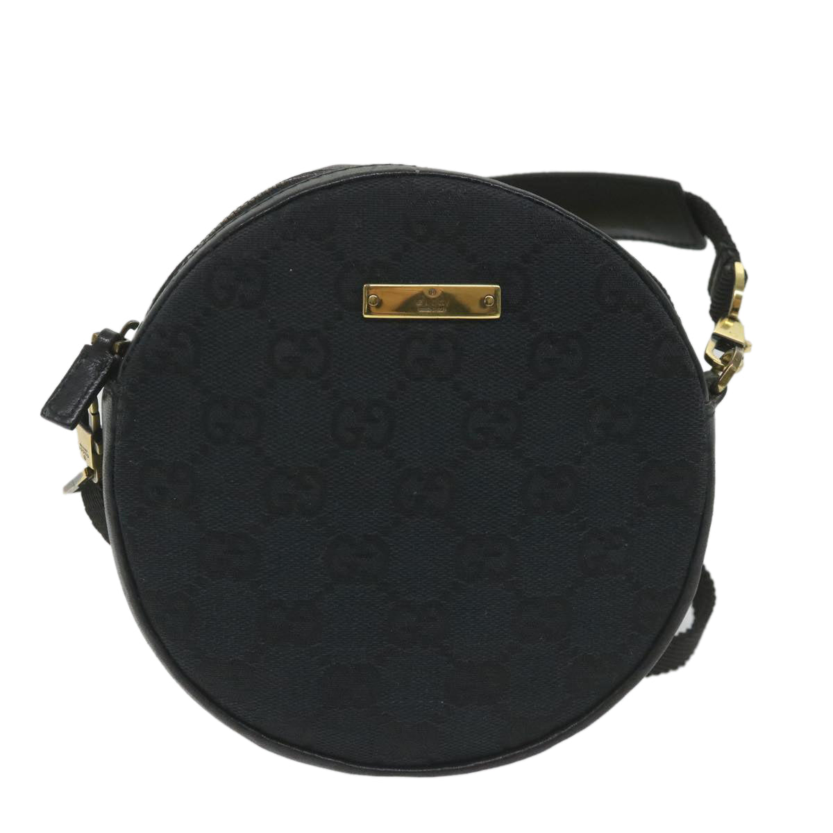 GUCCI GG Canvas Shoulder Bag Black 90700 yk9278