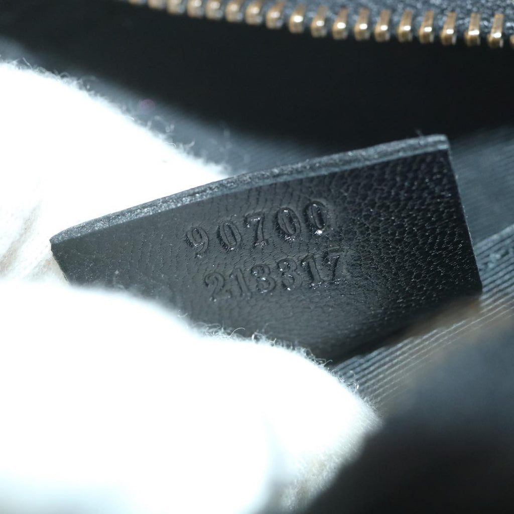 GUCCI GG Canvas Shoulder Bag Black 90700 yk9278