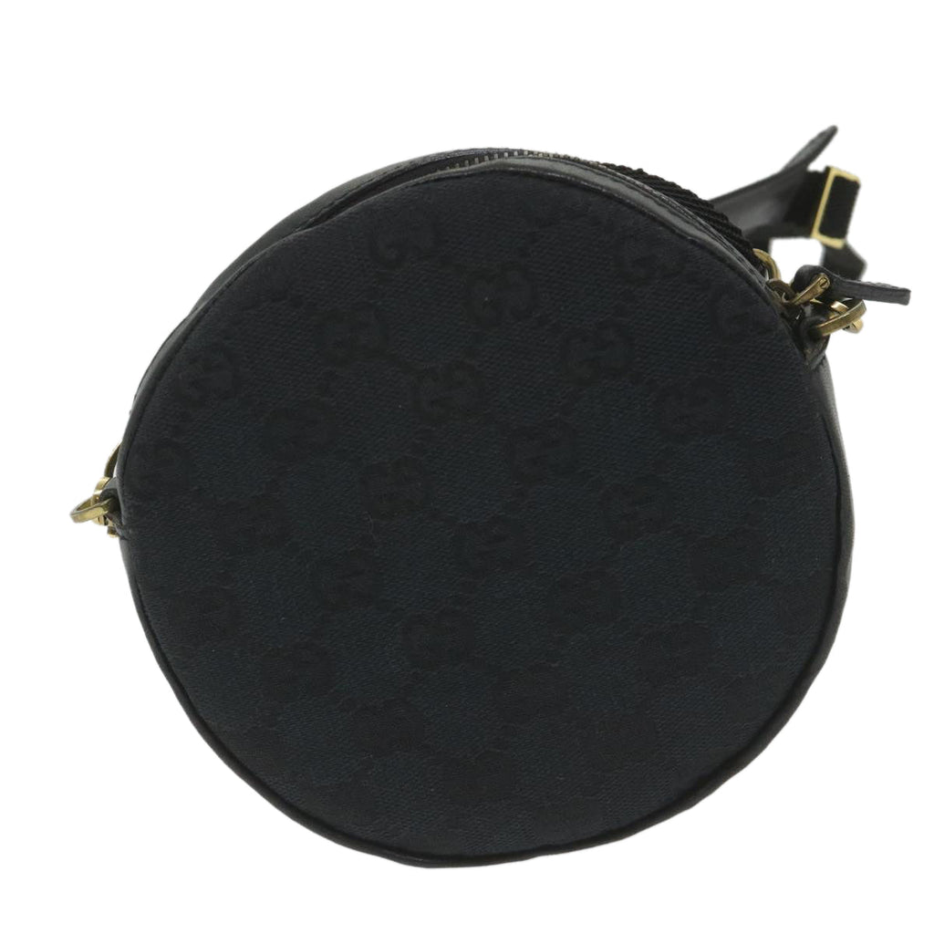 GUCCI GG Canvas Shoulder Bag Black 90700 yk9278
