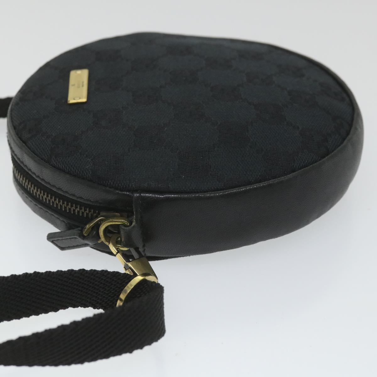 GUCCI GG Canvas Shoulder Bag Black 90700 yk9278
