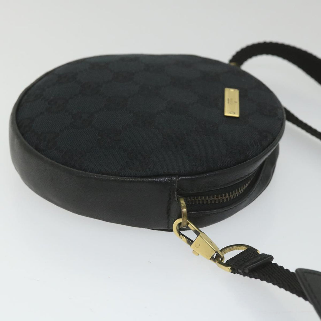 GUCCI GG Canvas Shoulder Bag Black 90700 yk9278
