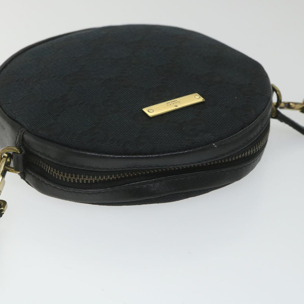 GUCCI GG Canvas Shoulder Bag Black 90700 yk9278