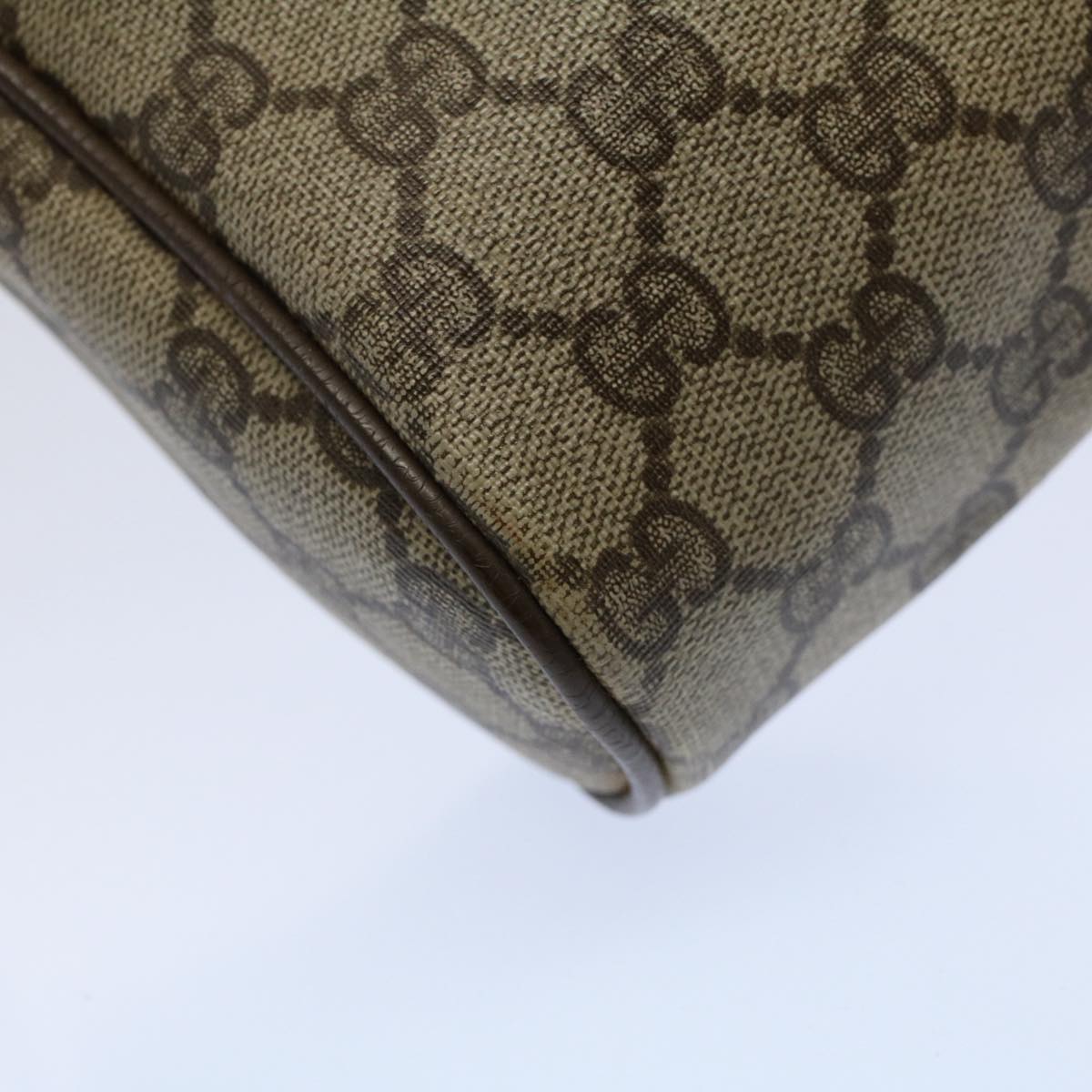 GUCCI GG Supreme Web Sherry Line Clutch Bag Red Beige 63 01 012 yk9290