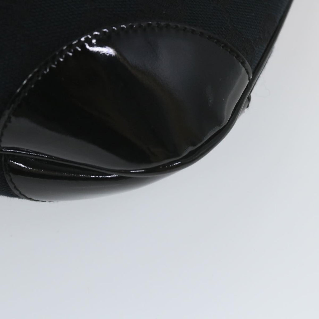 GUCCI GG Canvas Shoulder Bag Black 001 4157 yk9311
