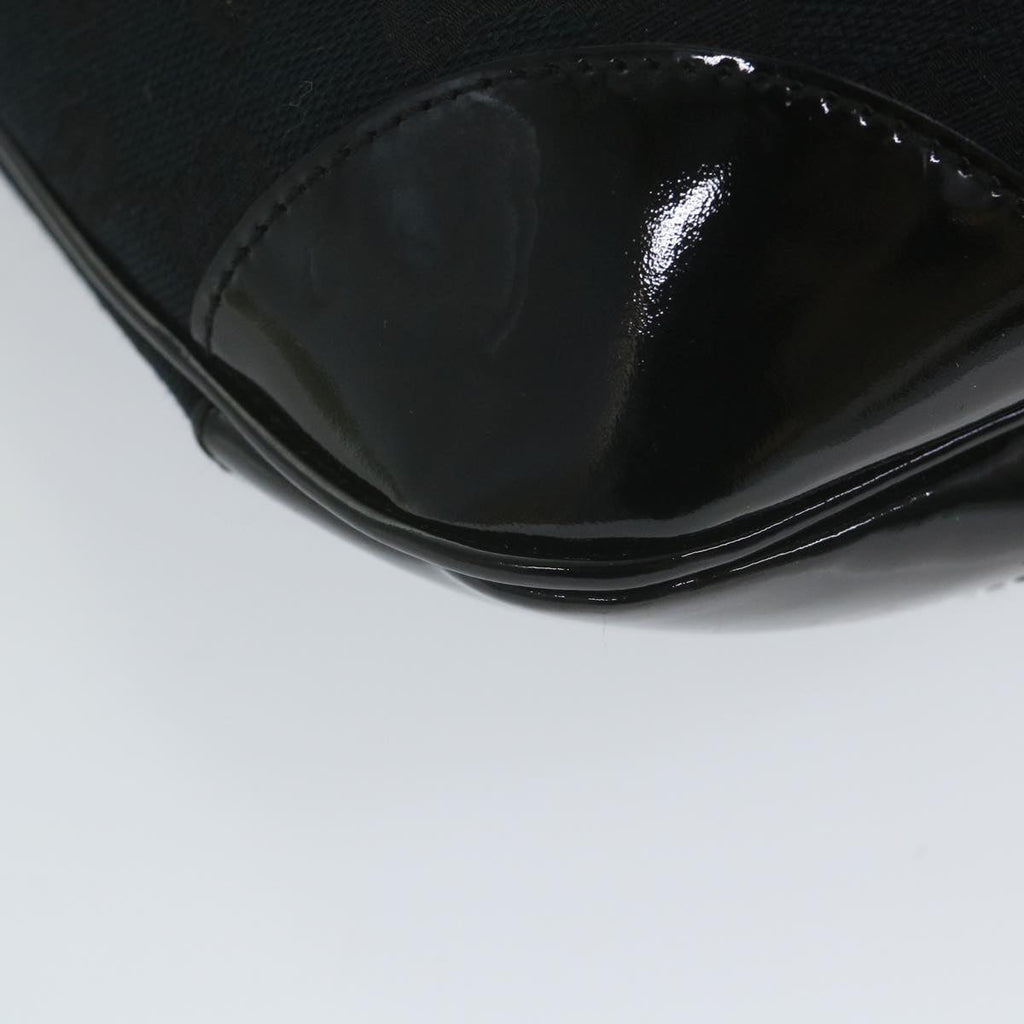 GUCCI GG Canvas Shoulder Bag Black 001 4157 yk9311