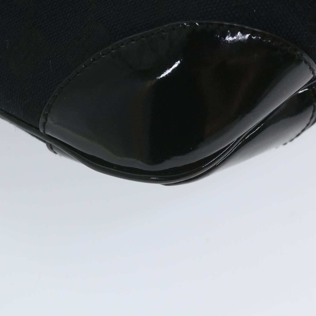GUCCI GG Canvas Shoulder Bag Black 001 4157 yk9311