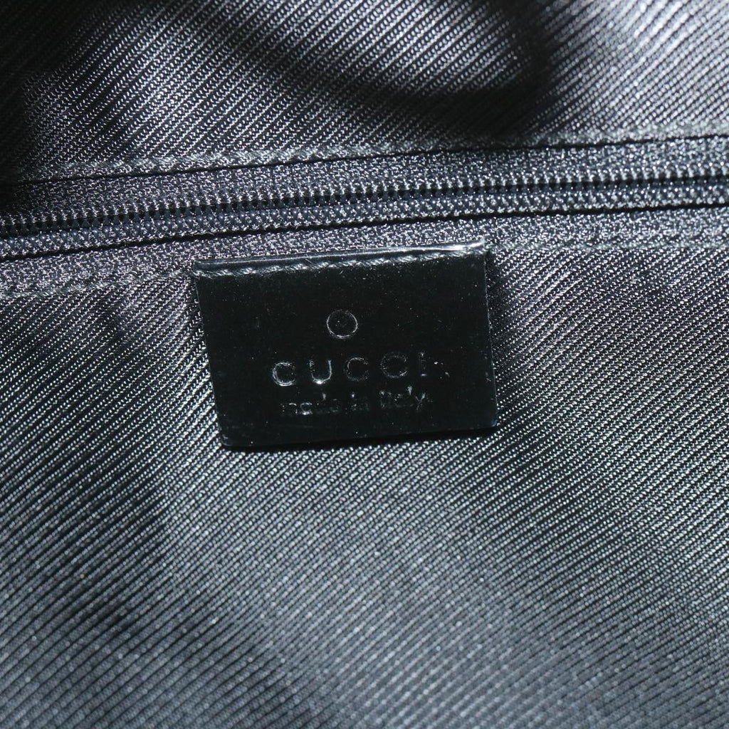 GUCCI GG Canvas Shoulder Bag Black 001 4157 yk9311