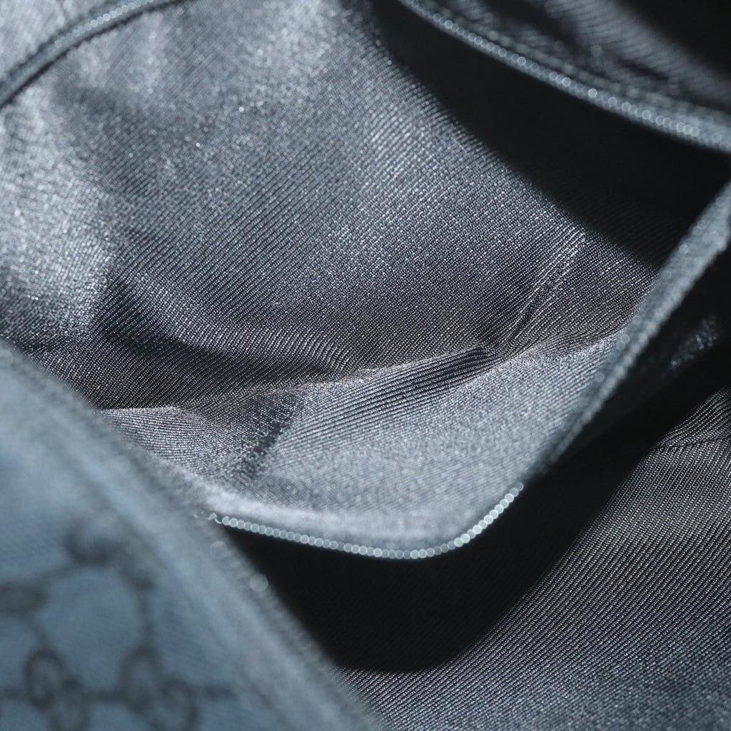 GUCCI GG Canvas Shoulder Bag Black 001 4157 yk9311