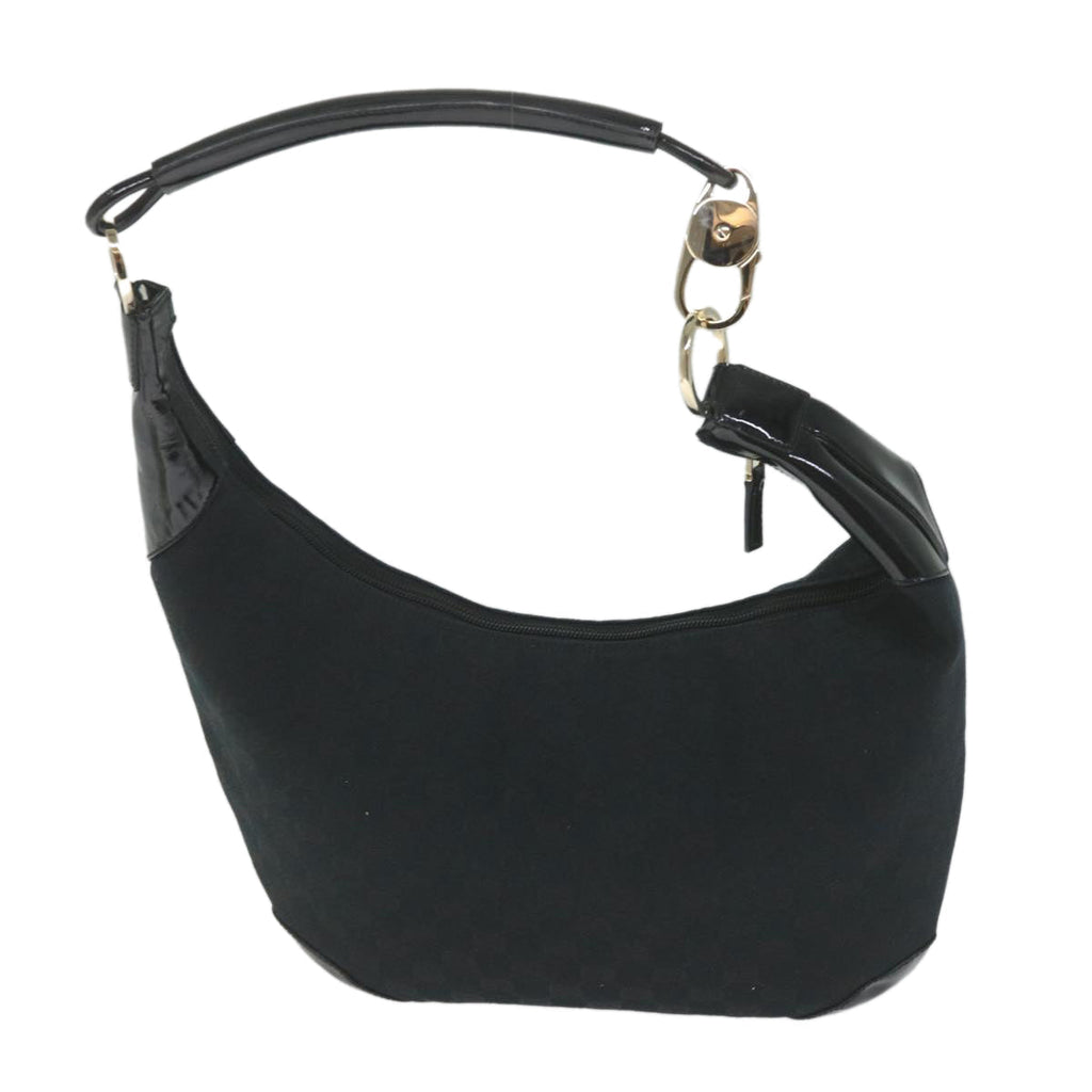 GUCCI GG Canvas Shoulder Bag Black 001 4157 yk9311