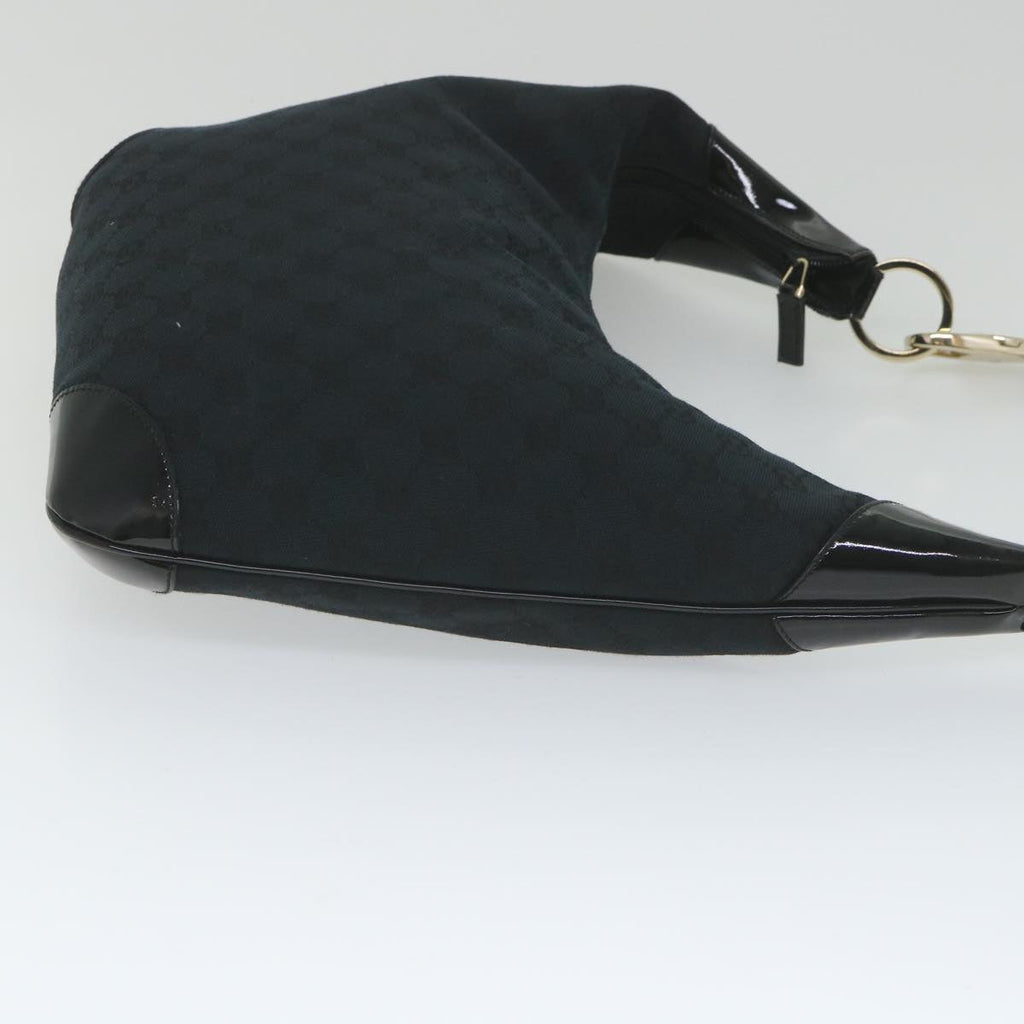 GUCCI GG Canvas Shoulder Bag Black 001 4157 yk9311