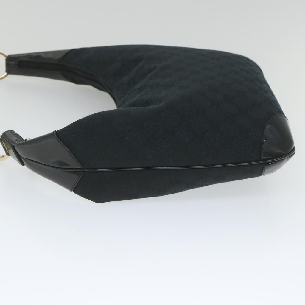 GUCCI GG Canvas Shoulder Bag Black 001 4157 yk9311