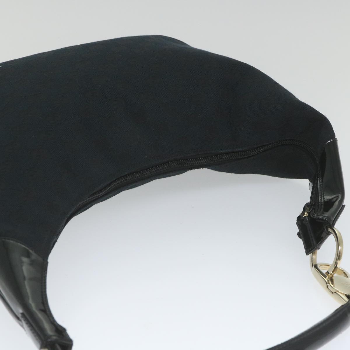 GUCCI GG Canvas Shoulder Bag Black 001 4157 yk9311