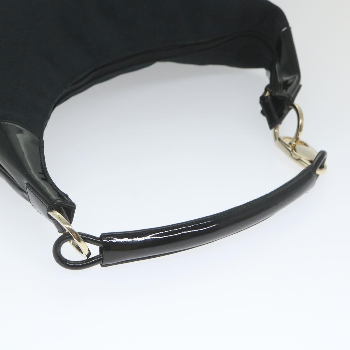 GUCCI GG Canvas Shoulder Bag Black 001 4157 yk9311
